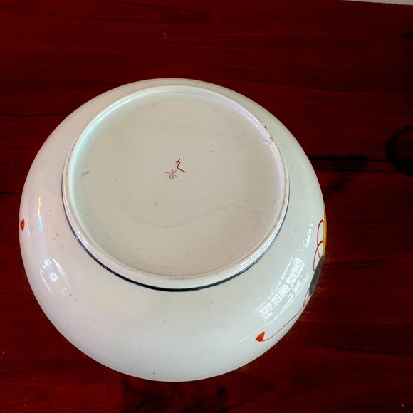 Japanese Kutani Porcelain Bowl Large Hand Painted In The Early 20th Cent… - Picture 4 of 16